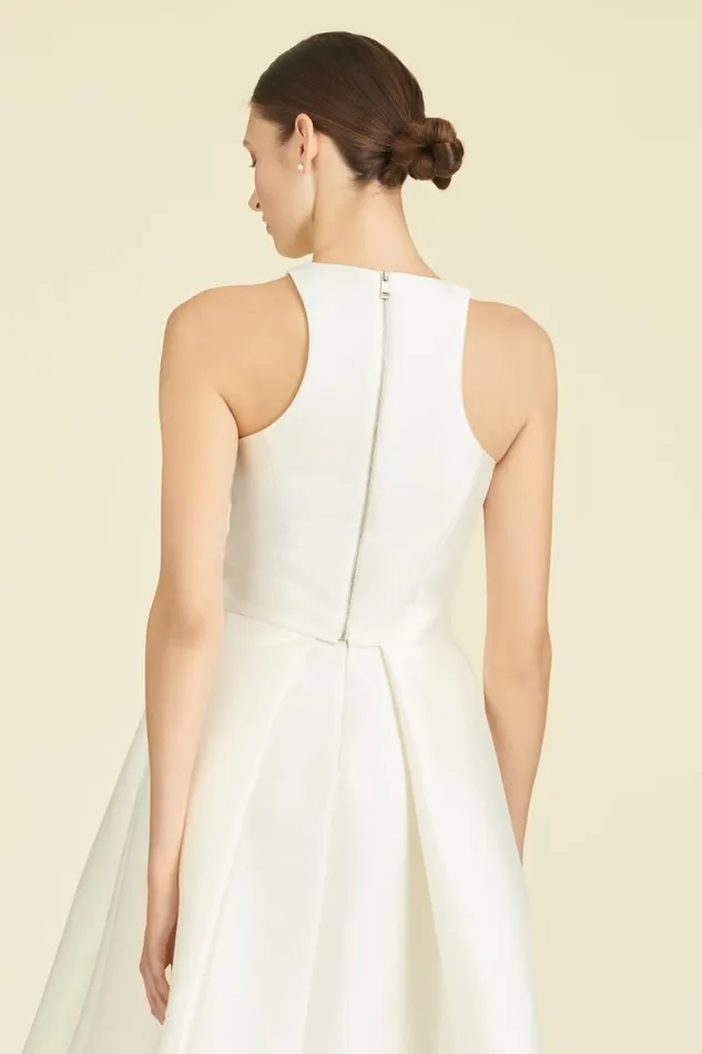 Engagement Party Women Sachin and Babi Lexie Top 8211 Off White 8211 Mikado