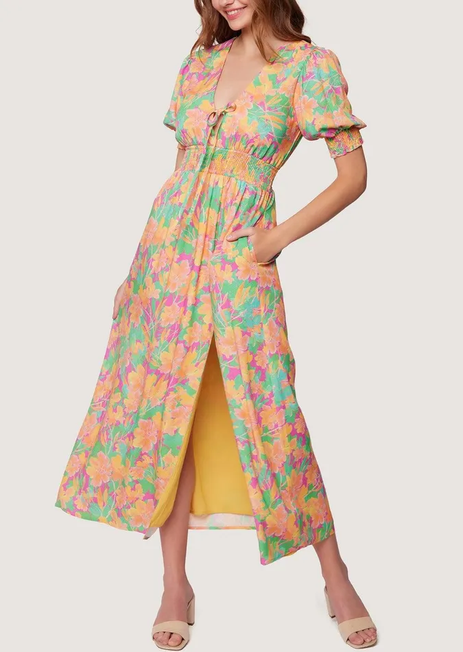 Eternal Lights Maxi Dress Peachmulti Women Lost Wander Dresses
