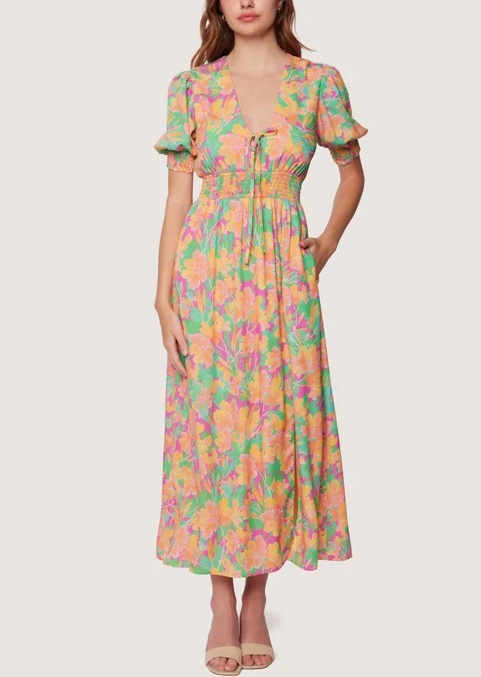 Eternal Lights Maxi Dress Peachmulti Women Lost Wander Dresses