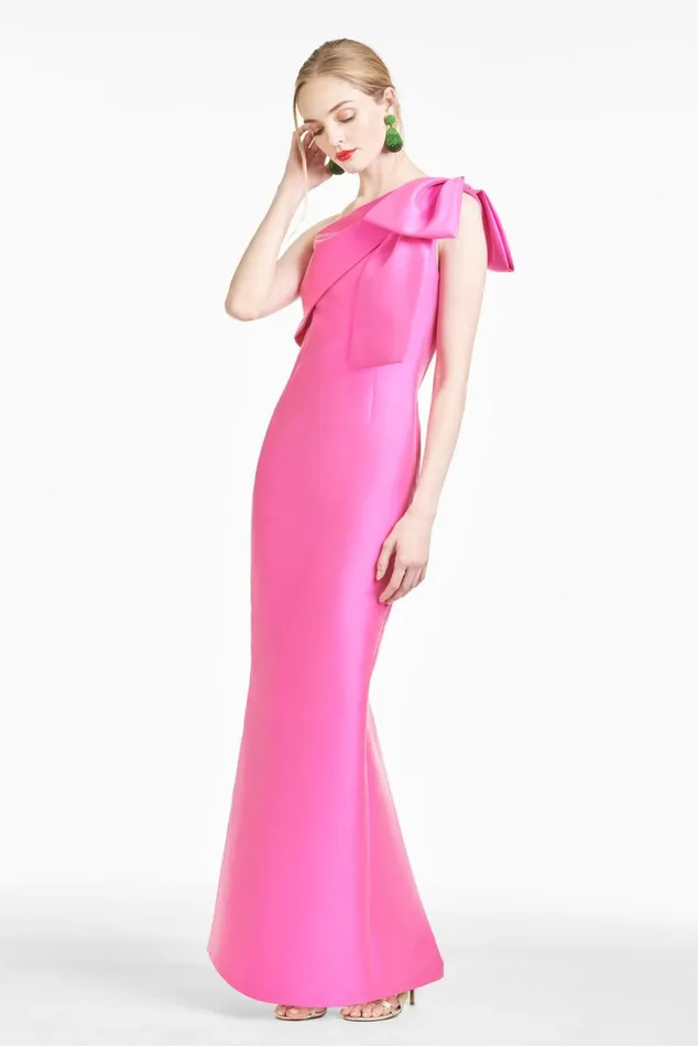 Evening Women Sachin and Babi Bonnie Gown 8211 Fuchsia