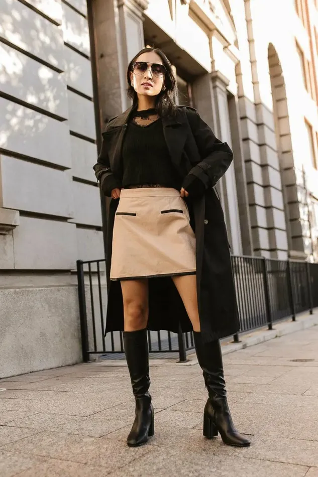 Finch Mini Skirt Khaki Women Bohme Skirts