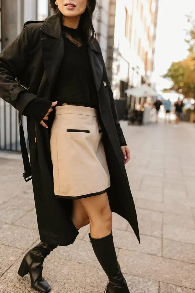 Finch Mini Skirt Khaki Women Bohme Skirts