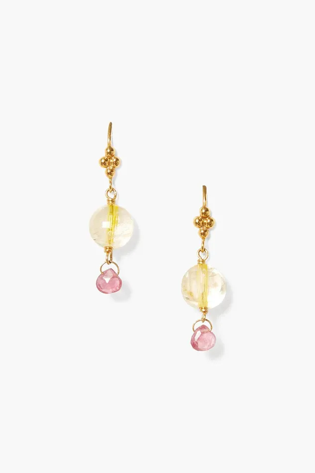 Fiona Drop Earrings Citrine Mix Women Chan Luu Earrings