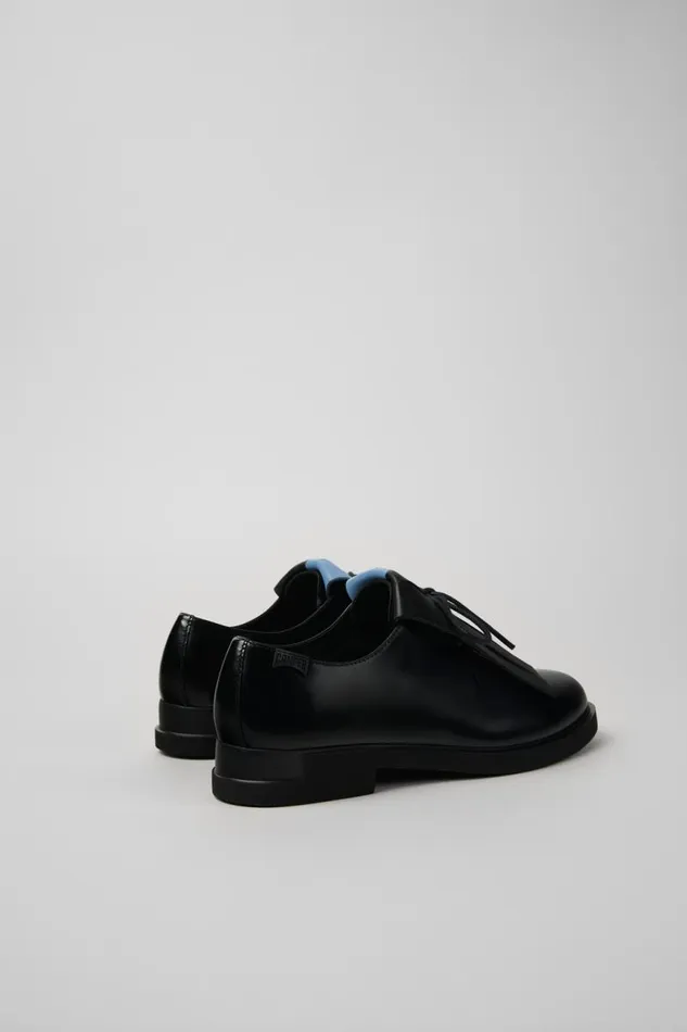 Flat Shoes Women Camper Twins Black Leather Shoe Flat Shoes Women Camper Twins Black Leather Shoe