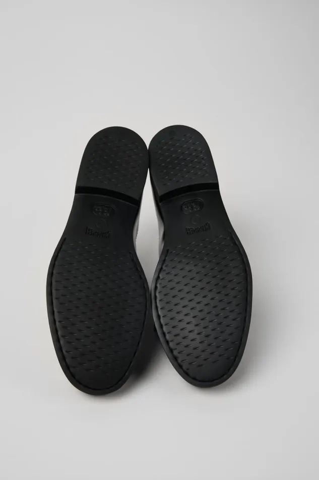 Flat Shoes Women Camper Twins Black Leather Shoe Flat Shoes Women Camper Twins Black Leather Shoe