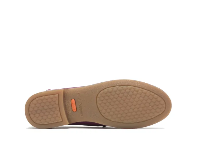 Flats and SlipOns Hush Puppies Women Wren Loafer Violet Suede