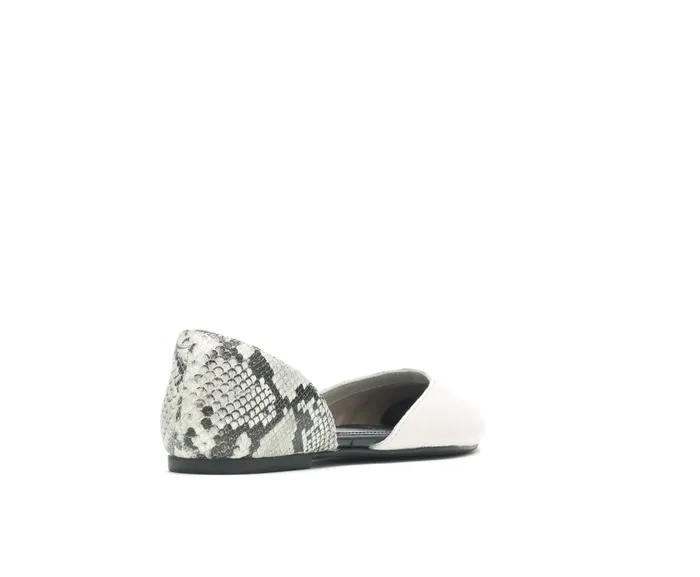 Flats and SlipOns Sadie D8217Orsay Ivorysnake Leather 8211 Hush Puppies Women