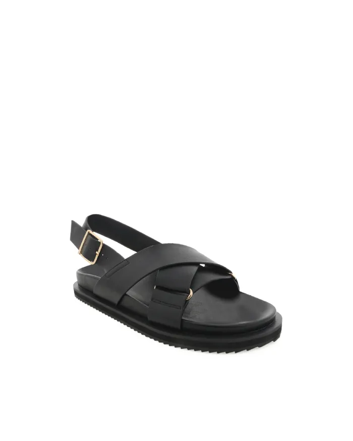 Flats Billini Sandals and Slides TRUDY BLACK