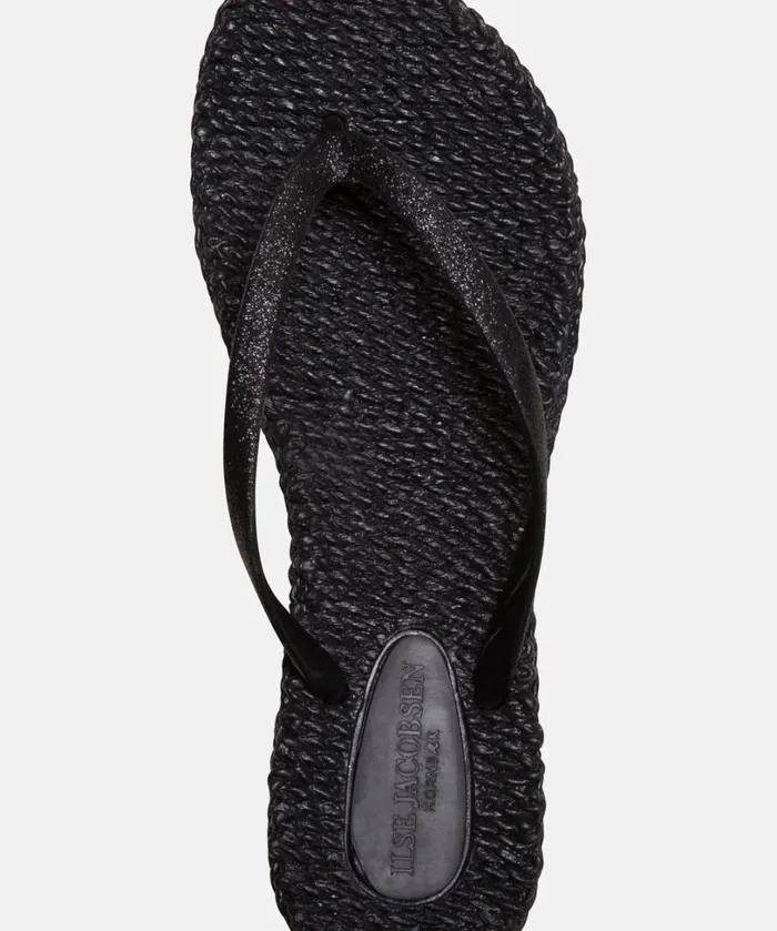 Flip Flop With Glitter 8211 Black Shoes Ilse Jacobsen Flip Flops