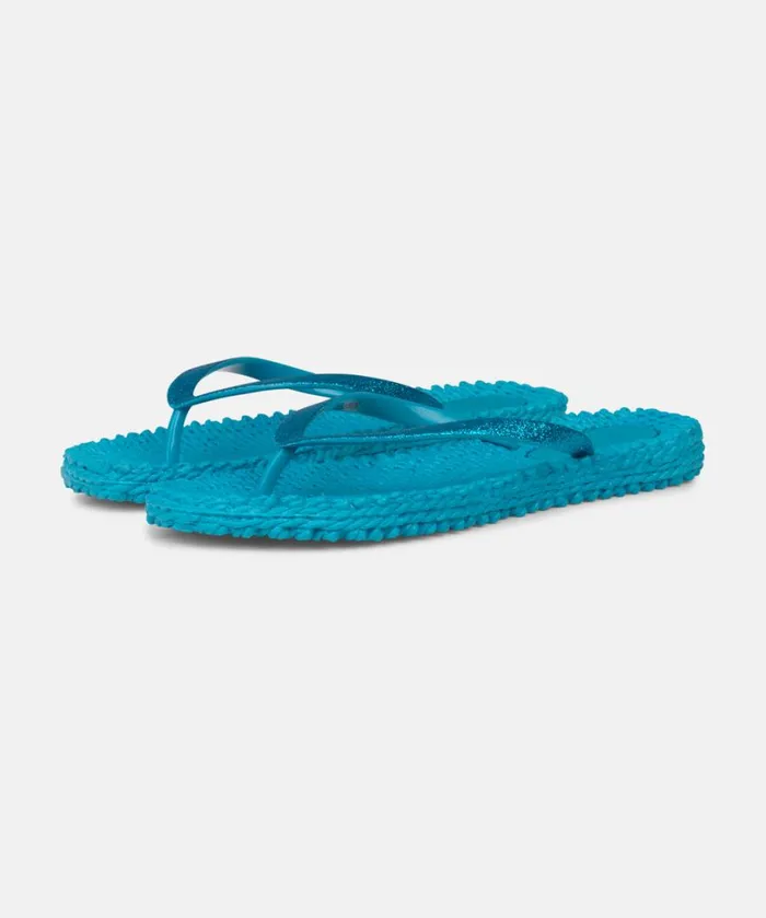 Flip Flop With Glitter 8211 Viridian Green Shoes Ilse Jacobsen Flip Flops
