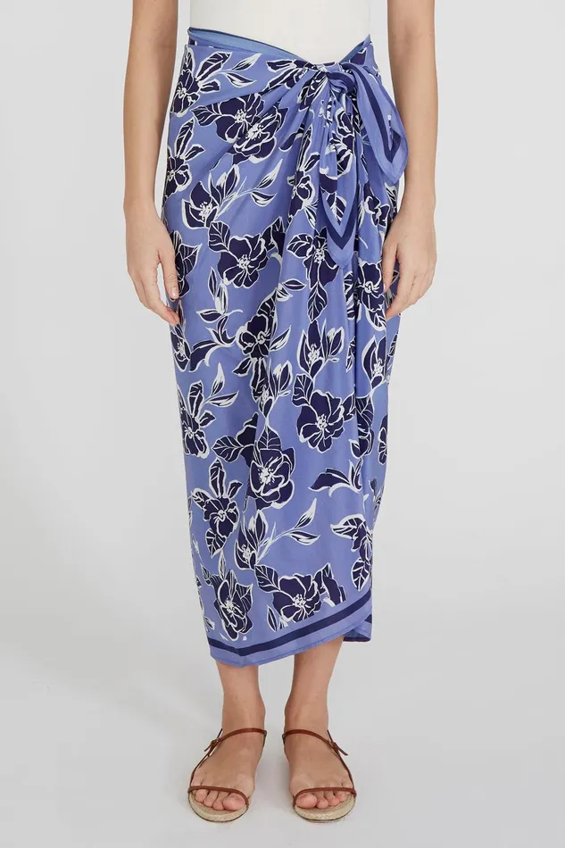 Floral Sarong Jacaranda Women Chan Luu Bottoms