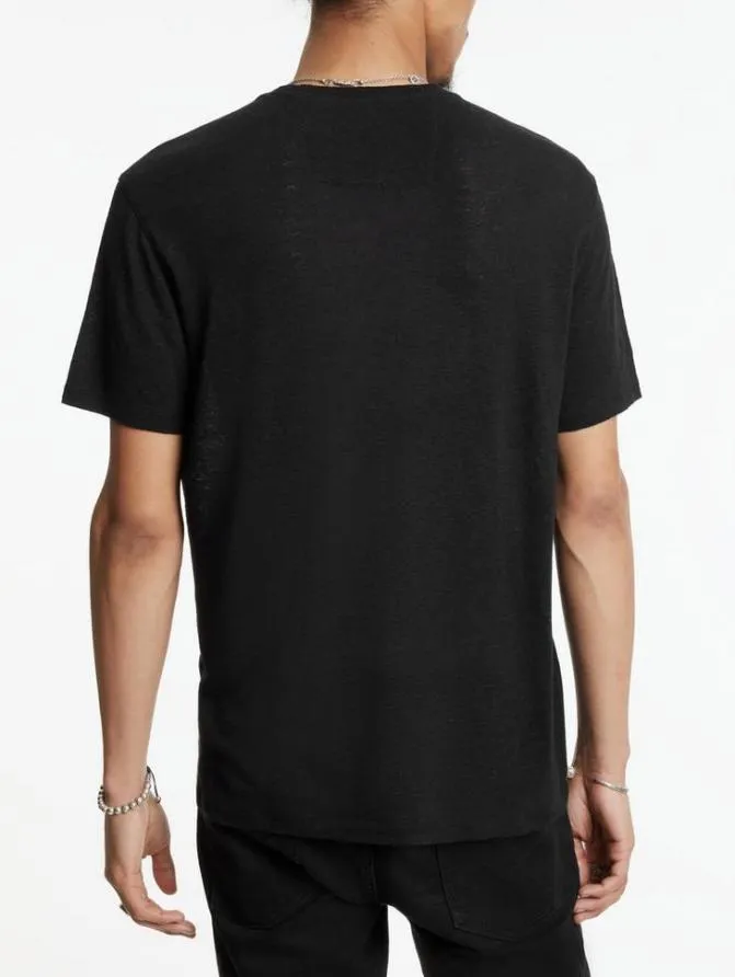 FLORAL SKULL TEE Black Clothing John Varvatos TShirts