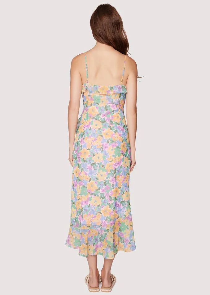 Florescence Maxi Dress Yellowpurplefloral Women Lost Wander Dresses