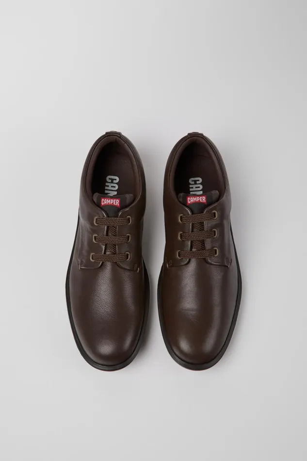Formal Shoes Men Camper Dark Brown Blucher Shoes Formal Shoes Men Camper Dark Brown Blucher Shoes