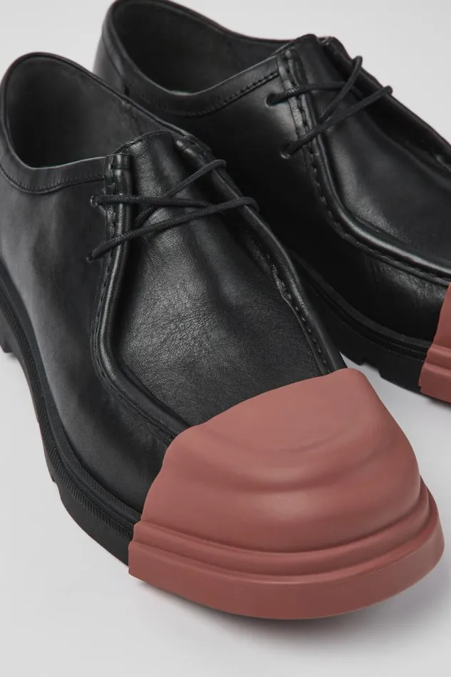 Formal Shoes Men Camper Junction Black Leather Wallabee