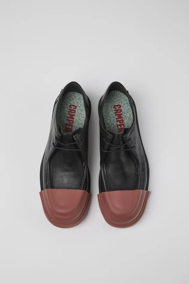 Formal Shoes Men Camper Junction Black Leather Wallabee