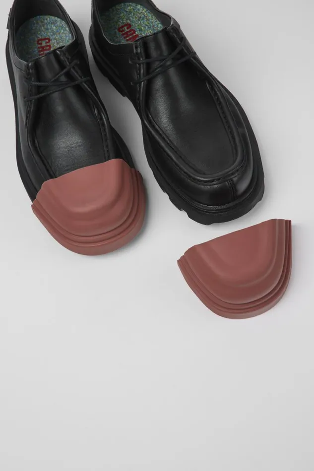 Formal Shoes Men Camper Junction Black Leather Wallabee
