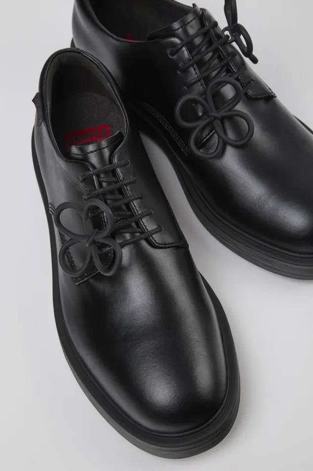 Formal Shoes Men Camper Twins Black Leather Shoes