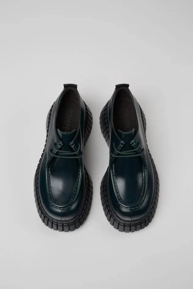 Formal Shoes Women Camper BCN Green Leather Shoes Formal Shoes Women Camper BCN Green Leather Shoes