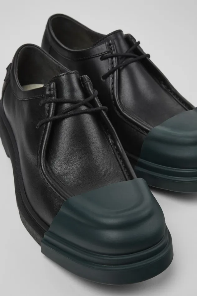 Formal Shoes Women Camper Junction Black Leather Shoes