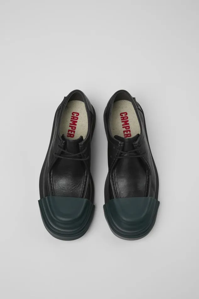 Formal Shoes Women Camper Junction Black Leather Shoes