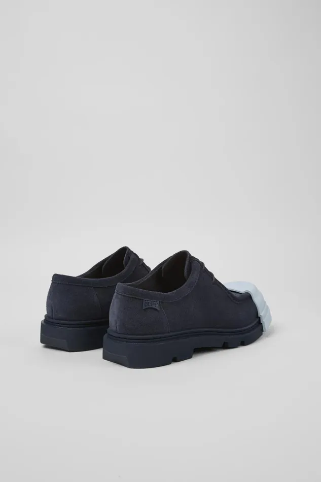 Formal Shoes Women Camper Junction Blue Nubuck Shoes Formal Shoes Women Camper Junction Blue Nubuck Shoes