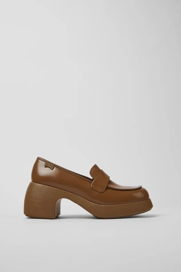 Formal Shoes Women Camper Thelma Brown Leather Shoes Formal Shoes Women Camper Thelma Brown Leather Shoes