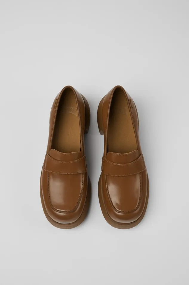 Formal Shoes Women Camper Thelma Brown Leather Shoes Formal Shoes Women Camper Thelma Brown Leather Shoes