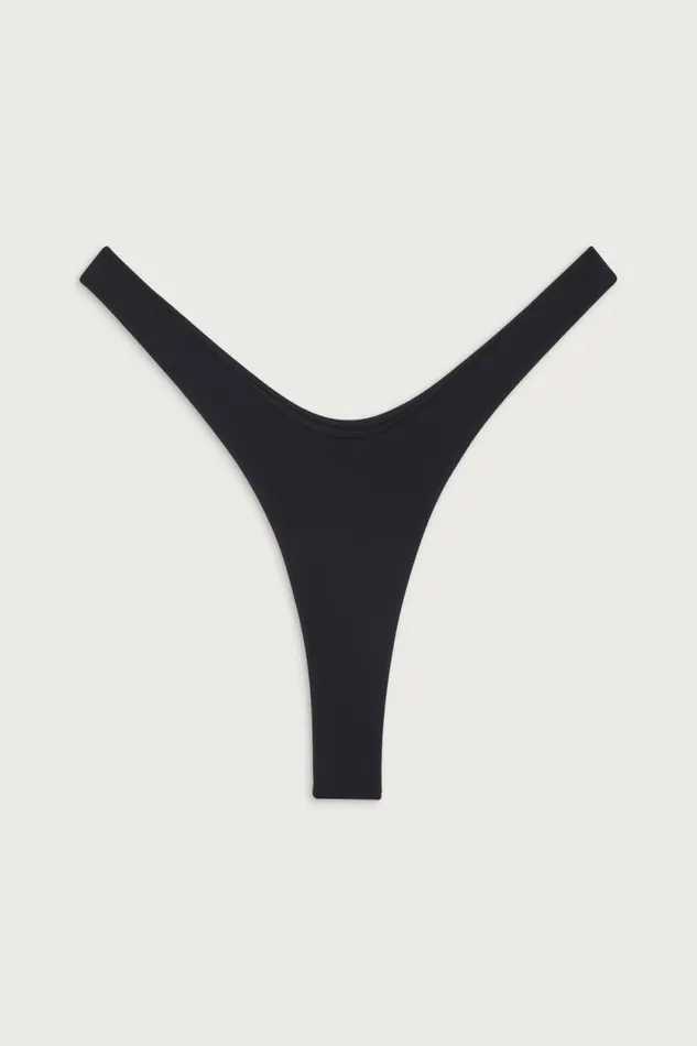 Frankies Bikinis Bikinis Women Full Moon Micro Bikini Bottom Black