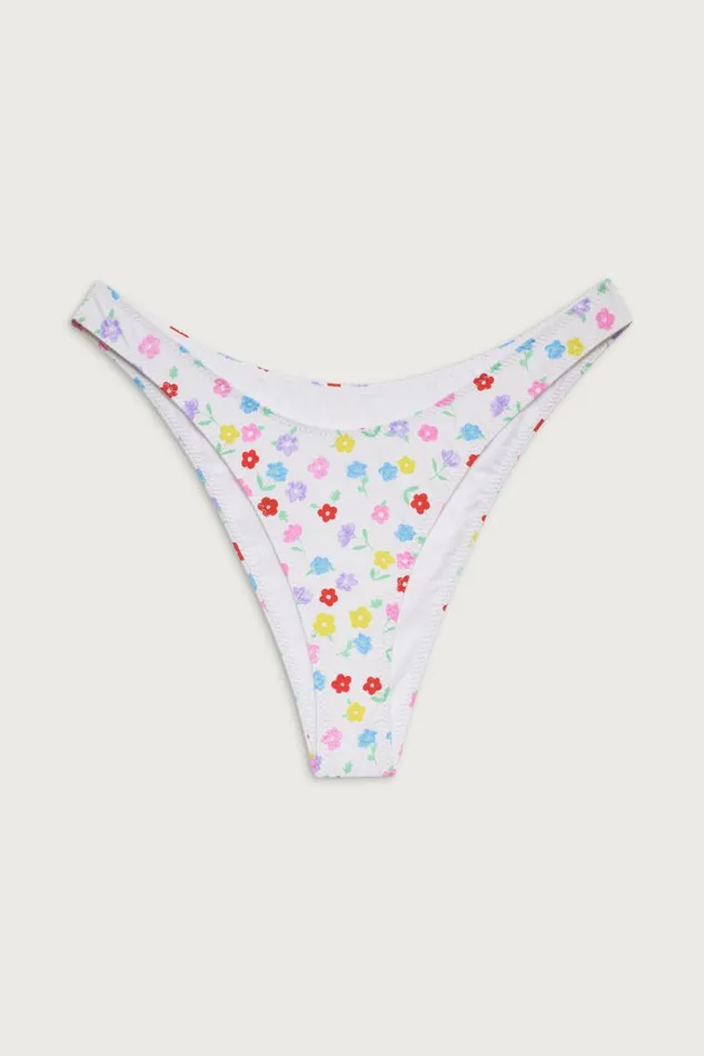 Frankies Bikinis Bikinis Women Suki Floral Classic Bikini Bottom Dune Daisy