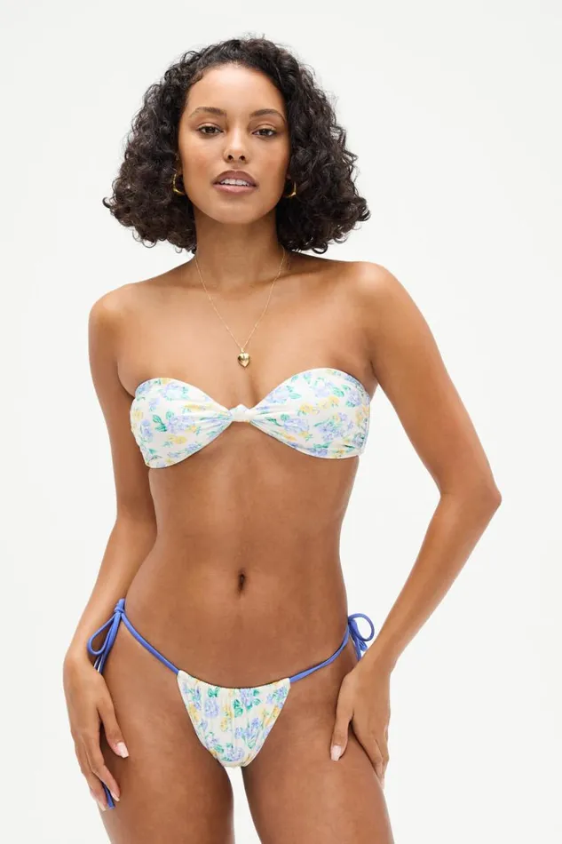 Frankies Bikinis Bikinis Women Tia Shine Skimpy Bikini Bottom Coastal Floral