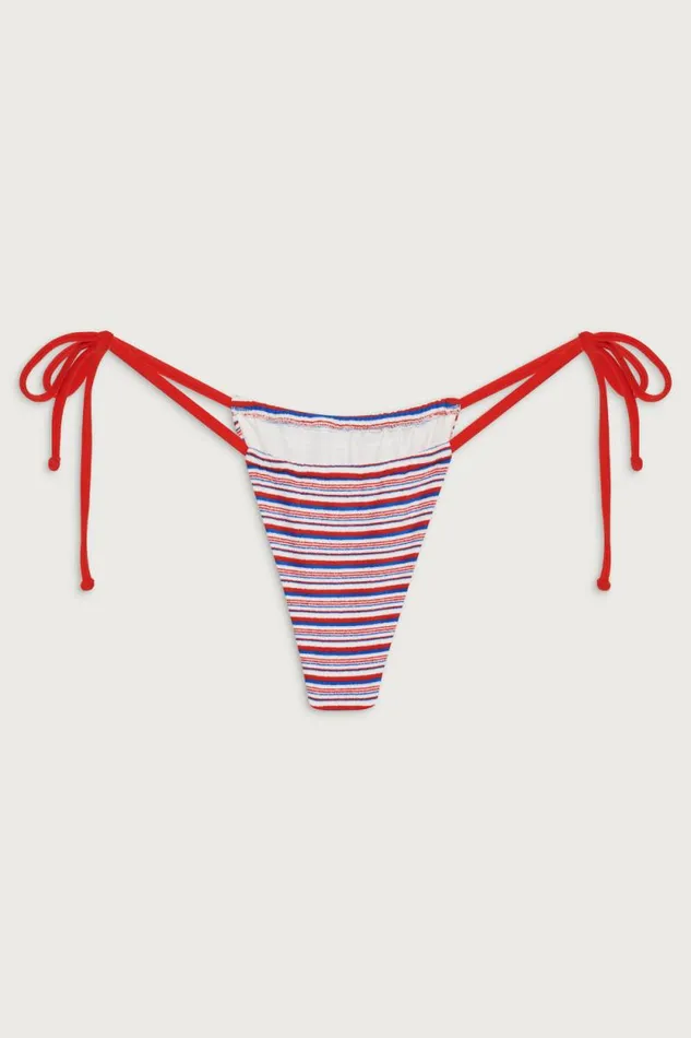 Frankies Bikinis Bikinis Women Tia Terry Skimpy Bikini Bottom American Summer