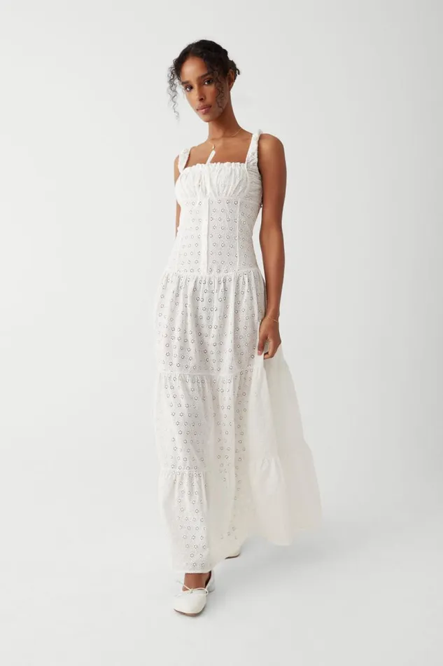 Frankies Bikinis Dresses Women Christabelle Eyelet Maxi Dress Angel039s Wing