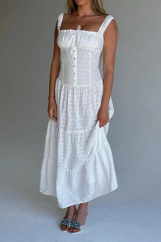 Frankies Bikinis Dresses Women Christabelle Eyelet Maxi Dress Angel039s Wing