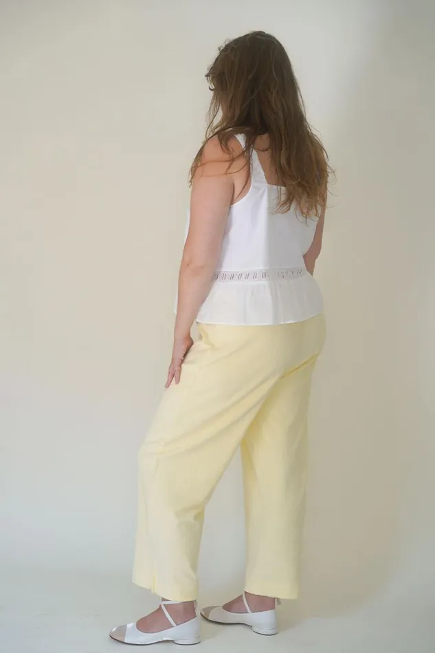 Frankies Bikinis Matching Sets Women X DJERF AVENUE Airy Poplin Buttoned Top White