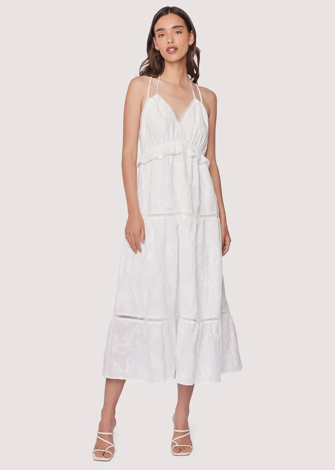 Freesia Whisper Maxi Dress White Women Lost Wander Dresses