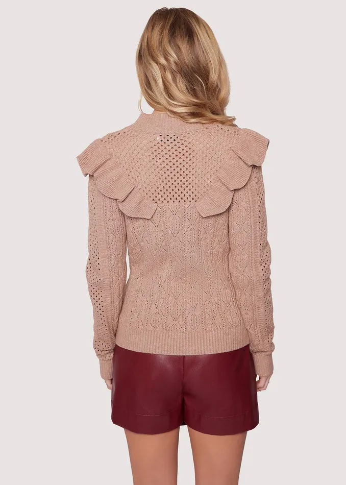Georgia Ruffle Top Moss Women Lost Wander Tops