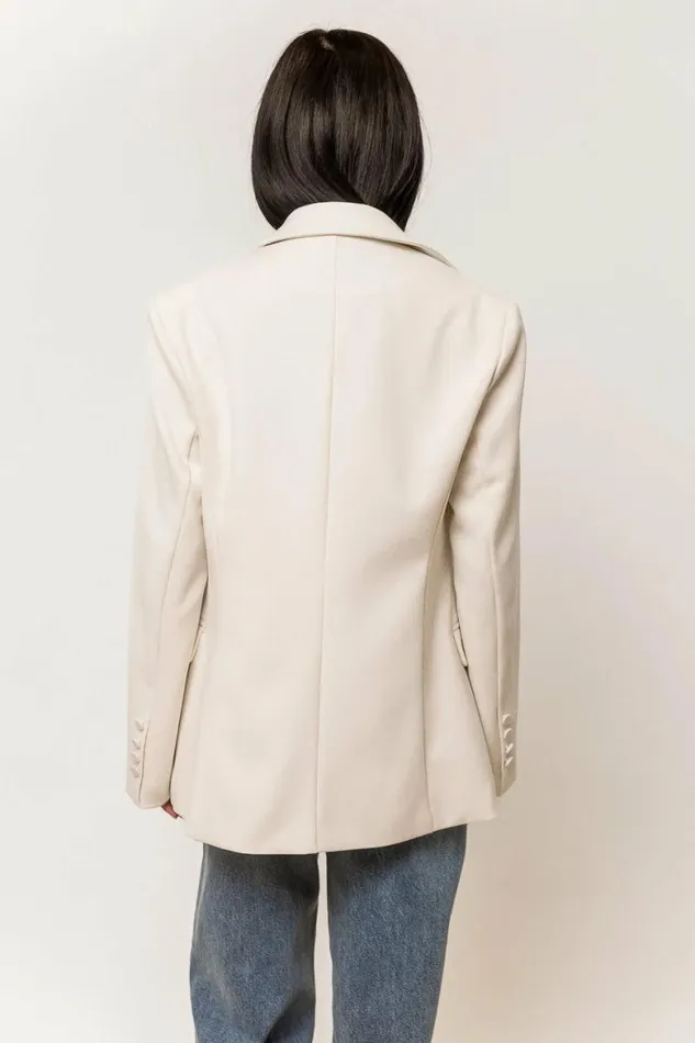 Gianna Blazer Ivory Women Bohme Jackets and Blazers