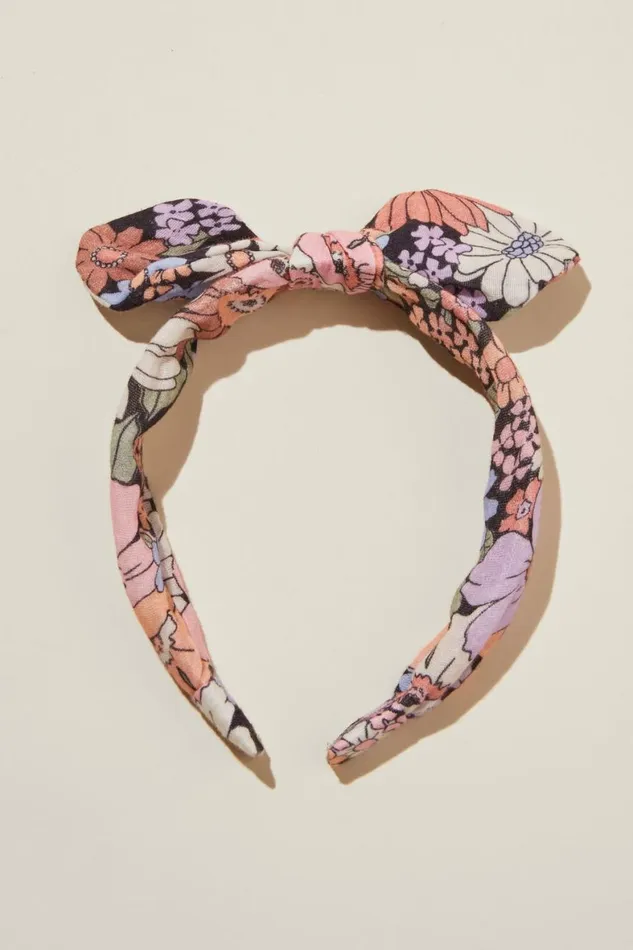Girls 214 Hair Accessories Cotton On Bailee Bow Headband Quinn Floralphantom