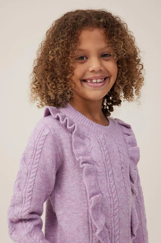 Girls 214 Jackets and Sweaters Cotton On Lisa Jumper Violet Marle
