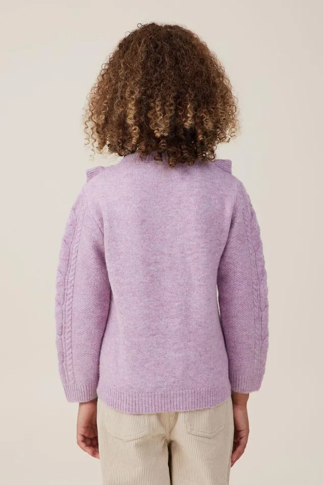 Girls 214 Jackets and Sweaters Cotton On Lisa Jumper Violet Marle