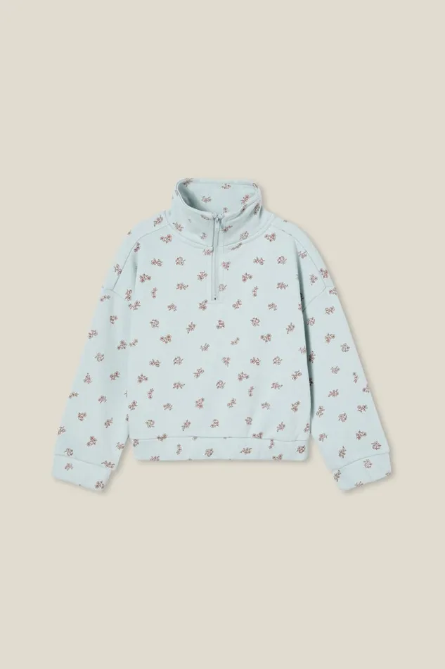 Girls 214 Sweatshirts and Sweatpants Cotton On Naomi Half Zip Pullover Birdy Bluebetsy Ditsy Girls 214 Sweatshirts and Sweatpants Cotton On Naomi Half Zip Pullover Birdy Bluebetsy Ditsy