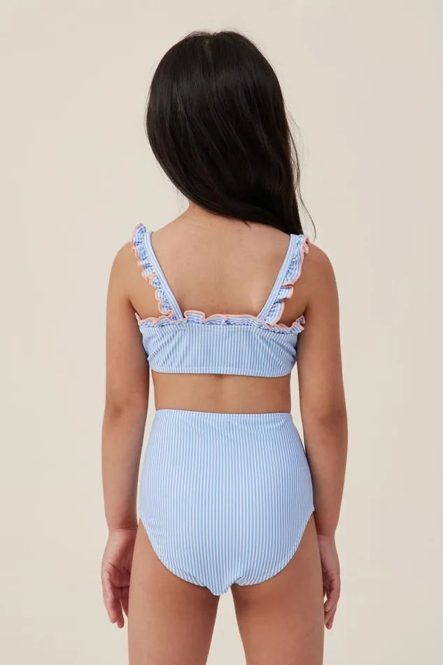 Girls 214 Swimwear Cotton On Jasmina Bikini Dusk Bluebirdie Stripe