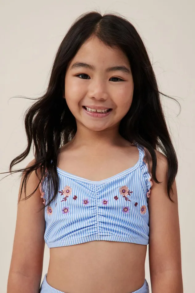 Girls 214 Swimwear Cotton On Jasmina Bikini Dusk Bluebirdie Stripe