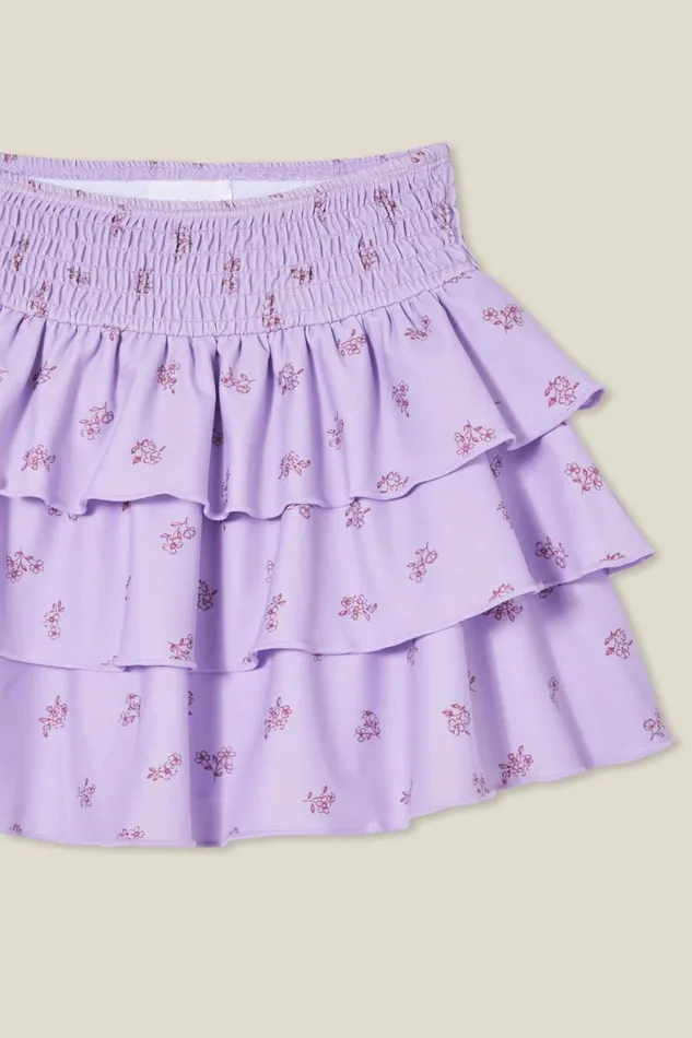 Girls 214 Swimwear Cotton On Summer Swim Skirt Lilac Dropbetsy Ditsy