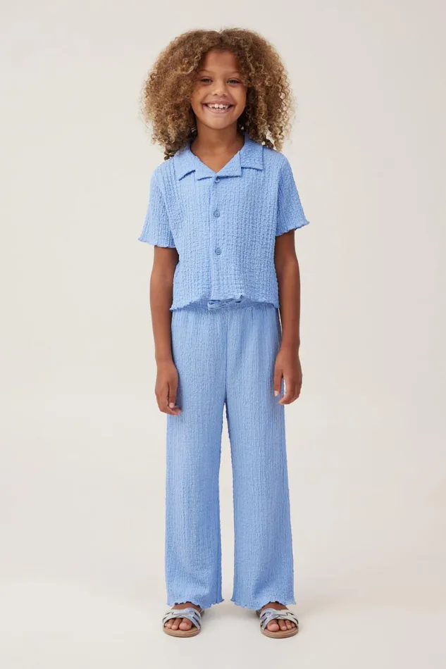 Girls 214 Tops and TShirts Cotton On Amelie Short Sleeve Shirt Dusk Blue