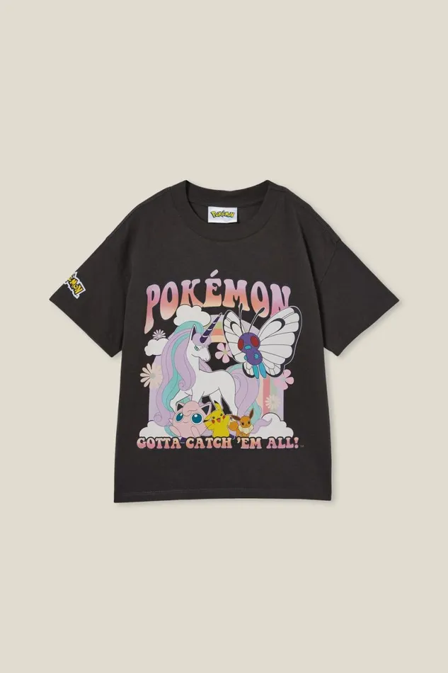 Girls 214 Tops and TShirts Cotton On License Drop Shoulder Short Sleeve Tee Lcn Pok Pokemon Rapidash Gangphantom Wash Girls 214 Tops and TShirts Cotton On License Drop Shoulder Short Sleeve Tee Lcn Pok Pokemon Rapidash Gangphantom Wash