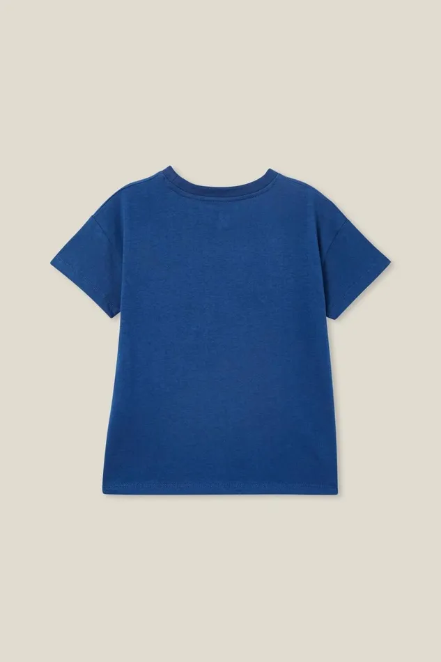 Girls 214 Tops and TShirts Cotton On Poppy Short Sleeve Print Tee Petty Bluesomewhere Rainbow