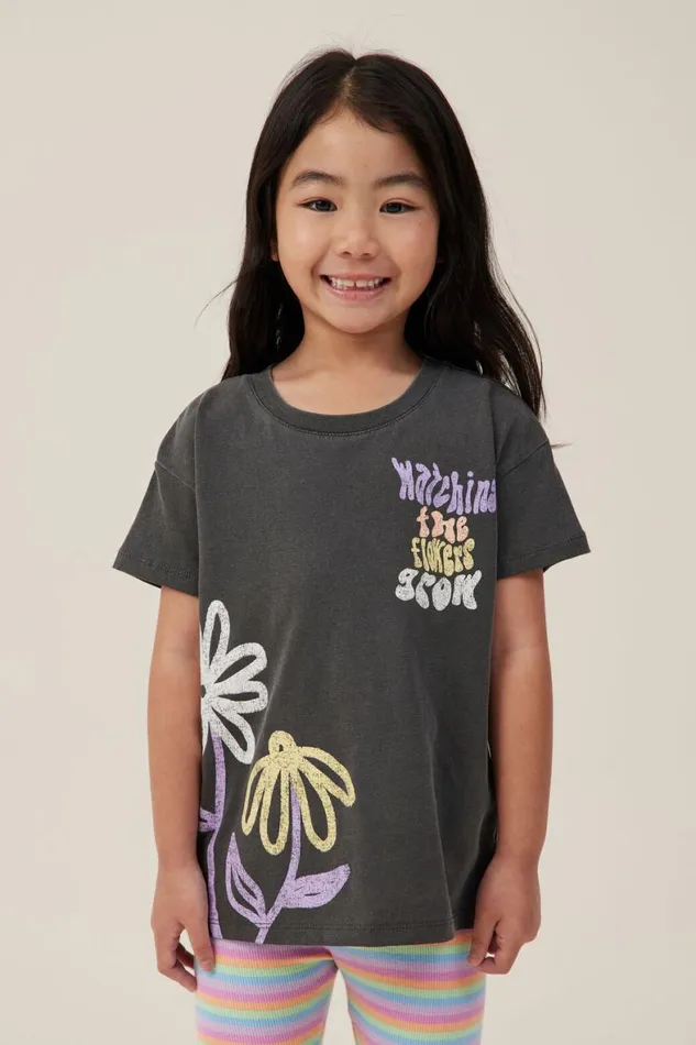 Girls 214 Tops and TShirts Cotton On Poppy Short Sleeve Print Tee Phantomwatching The Flowers Grow Girls 214 Tops and TShirts Cotton On Poppy Short Sleeve Print Tee Phantomwatching The Flowers Grow