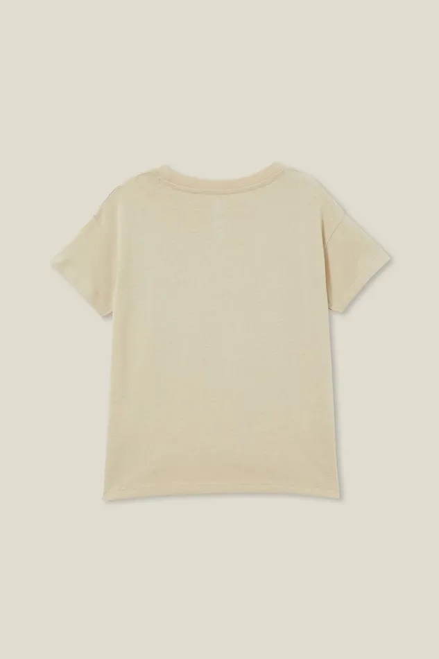 Girls 214 Tops and TShirts Cotton On Poppy Short Sleeve Print Tee Rainy Dayrunning The World